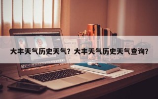 大丰天气历史天气？大丰天气历史天气查询？