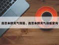 南京米胖天气预报，南京米胖天气预报查询