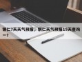 铜仁7天天气预报，铜仁天气预报15天查询一？